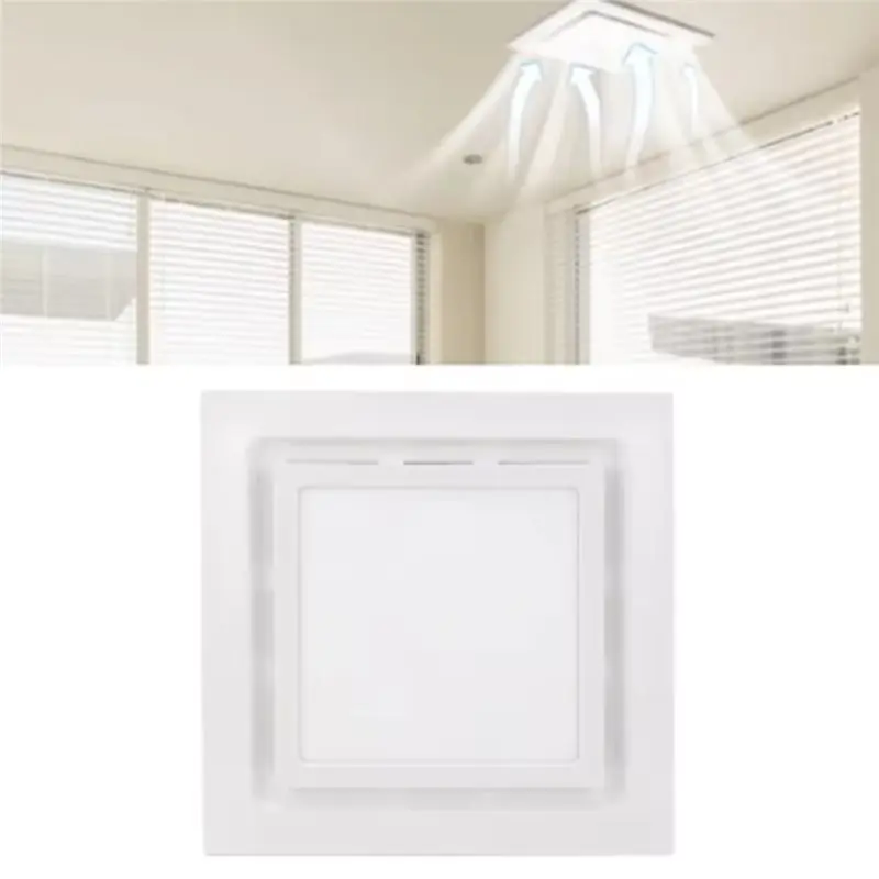 DT17 Bathroom Exhaust Fan, Quiet Ceiling Mount Ventilation Fan 220V, for Shower Bathroom Ventilation, PVC Material