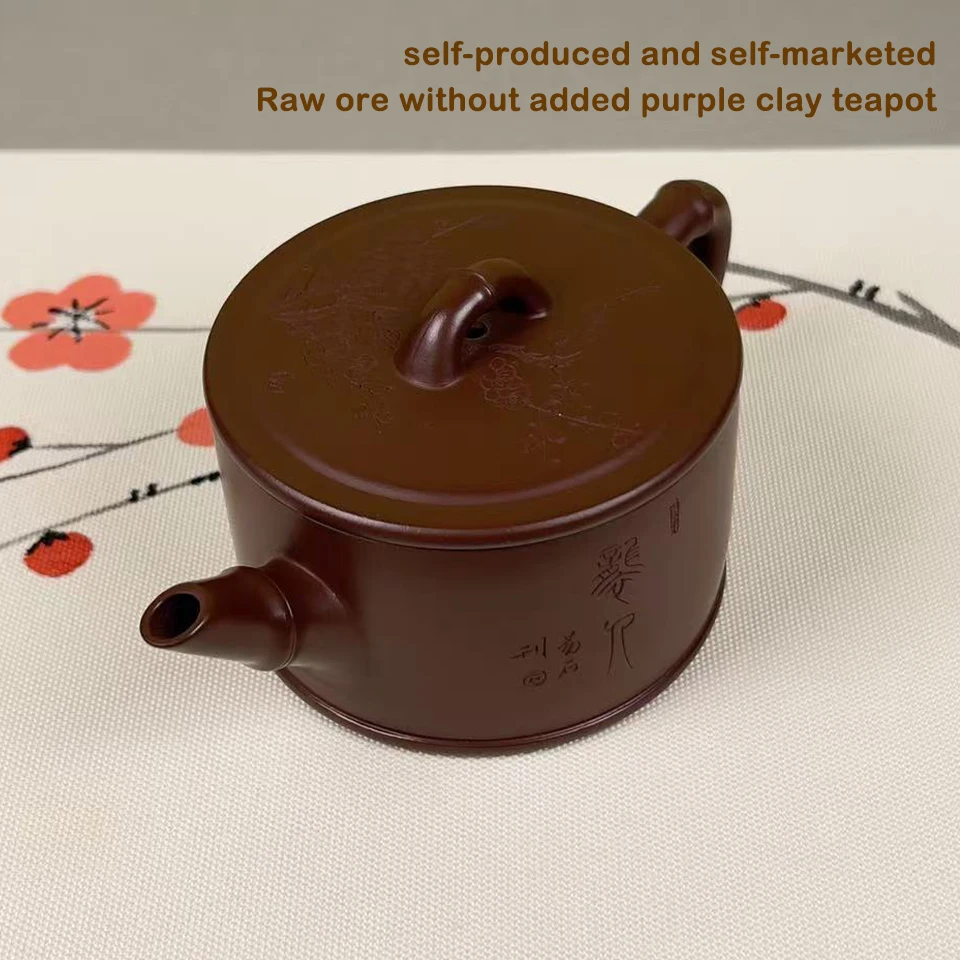 100% Authentic Yixing Zisha Clay Chinese Traditional HandmadeYixing Purple Sand Tea Pot Elegant Tea Maker for Home, Office, Gift 3