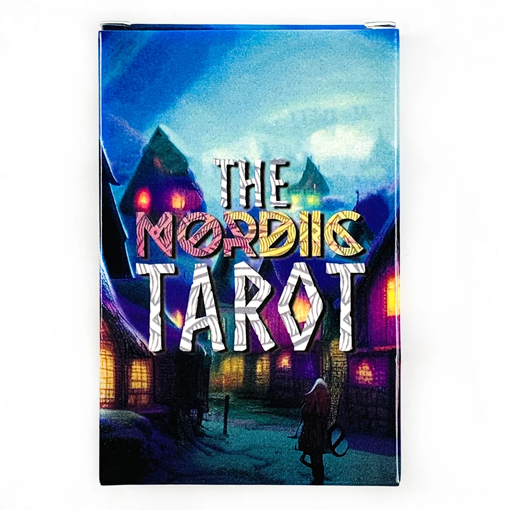 The Nordic Tarot Cards A 22 Cards Divination Deck Nordic Mythology Tarot Board Game for Spiritual Reading Beginner Collectors
