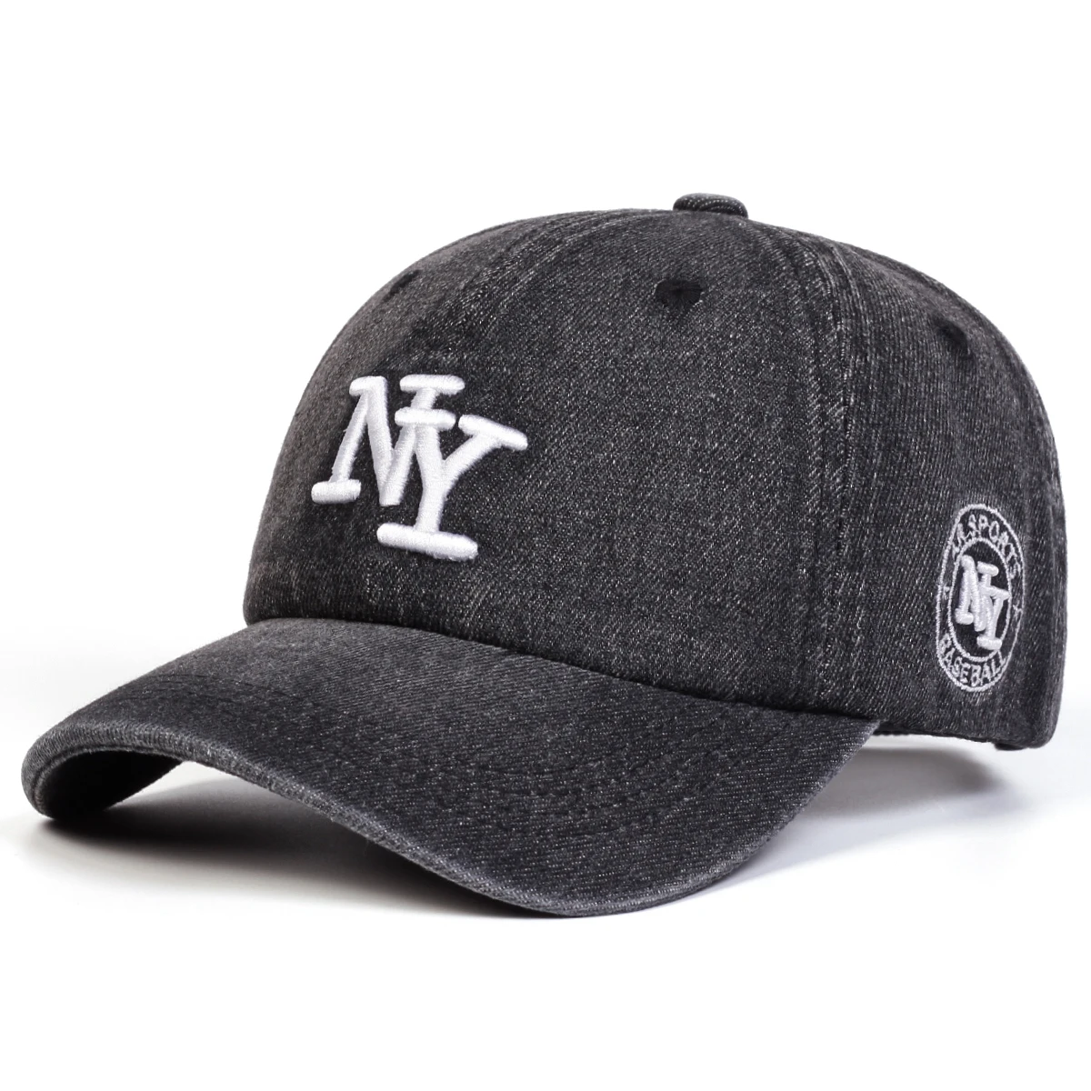 للجنسين نيويورك إلكتروني التطريز غسلها الدينيم قبعات البيسبول الربيع والخريف في الهواء الطلق قابل للتعديل قبعات عادية واقية من الشمس قبعة قبعة رياضية