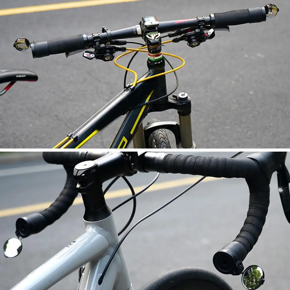 

Handlebar Bicycle Mirror Cycling Rearview Mirrors Enhance Cycling Experience with Adjustable 360-degree Rotating Bike for Safety