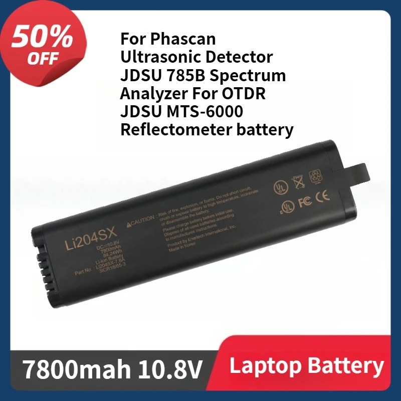 

LI204SX умная батарея для ультразвукового детектора Phascan JDSU 785B анализатор спектра для OTDR JDSU MTS-6000 рефлектометр 7800 мАч