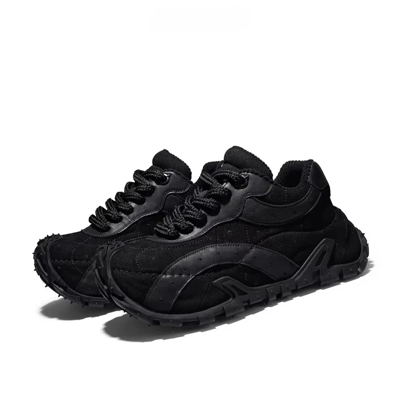 Vintage Fashion Sports Casual Shoes Men Women Couple Style Unisex Low-top Thick-sole Chunky Shoes Sneakers