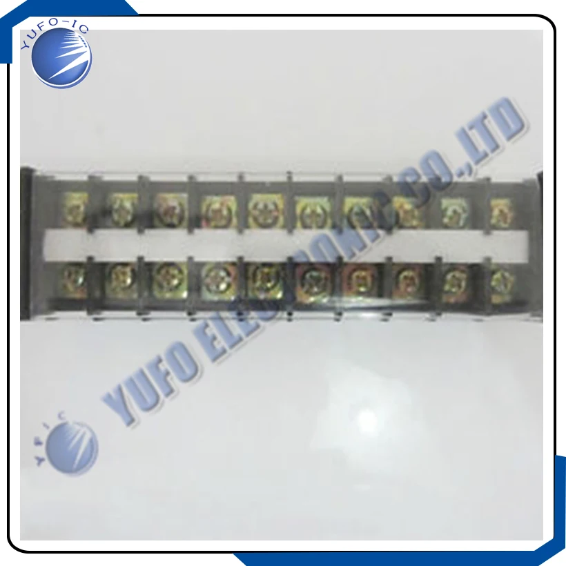 Free Shipping One Lot 1Pcs 600V 30A Guide Rail Type Wire Terminal   10 Positions TD-3010 AK