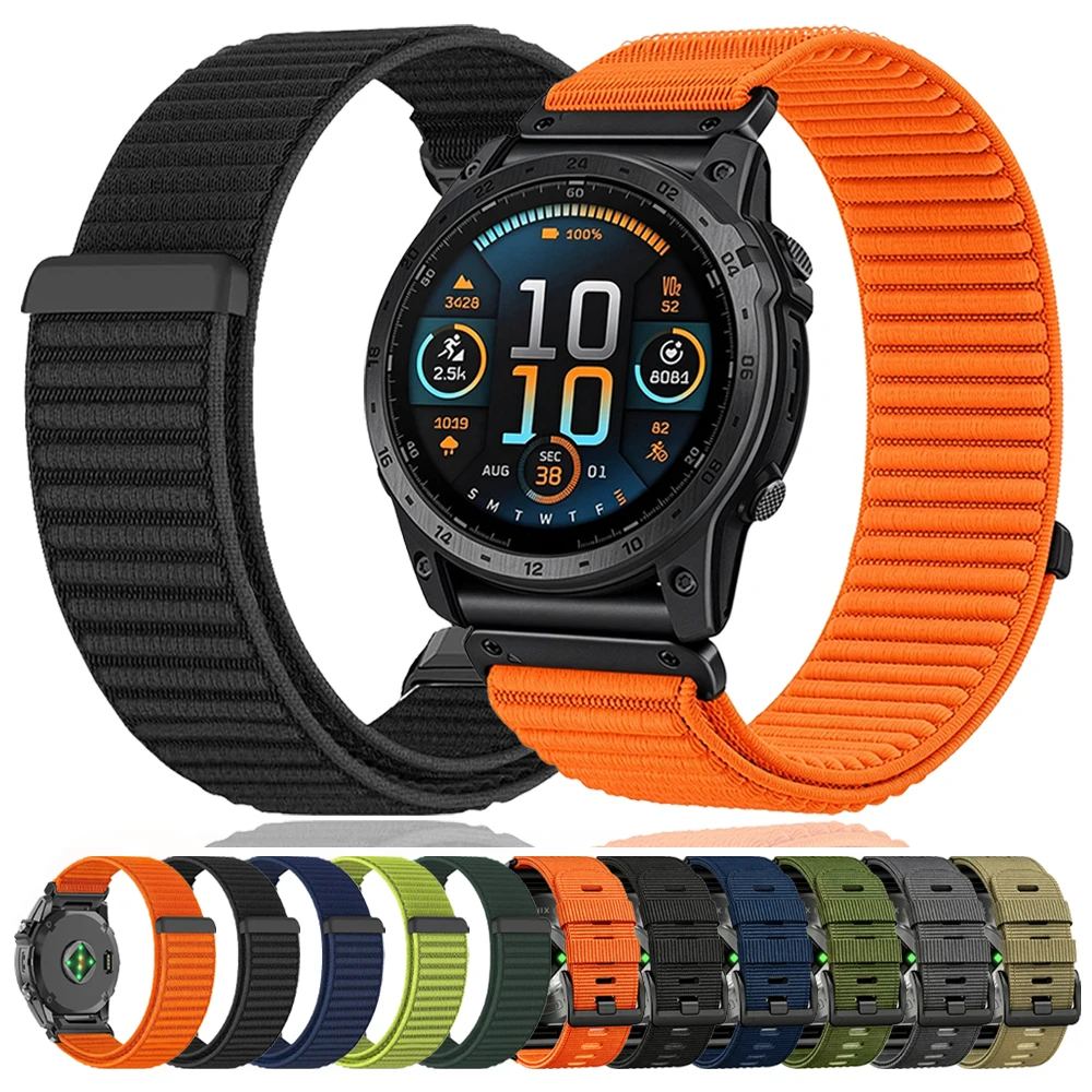 �y�Z�[�����z26/22mm�N�C�b�N�t�B�b�g�i�C�����X�g���b�v Garmin Fenix 8Pro 8 E 7 7X 6 6X 5X 5/Epix Pro/Enduro 3/instinct 3 2X�p �ϖ��Ր��D��o���h