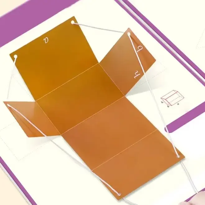 كتاب تعلم الهندسة ثلاثي الأبعاد لعبة تعليمية - سلسلة سحب وحبل مضفر حجم وصيغ منطقة السطح المساعدة التعليمية #5