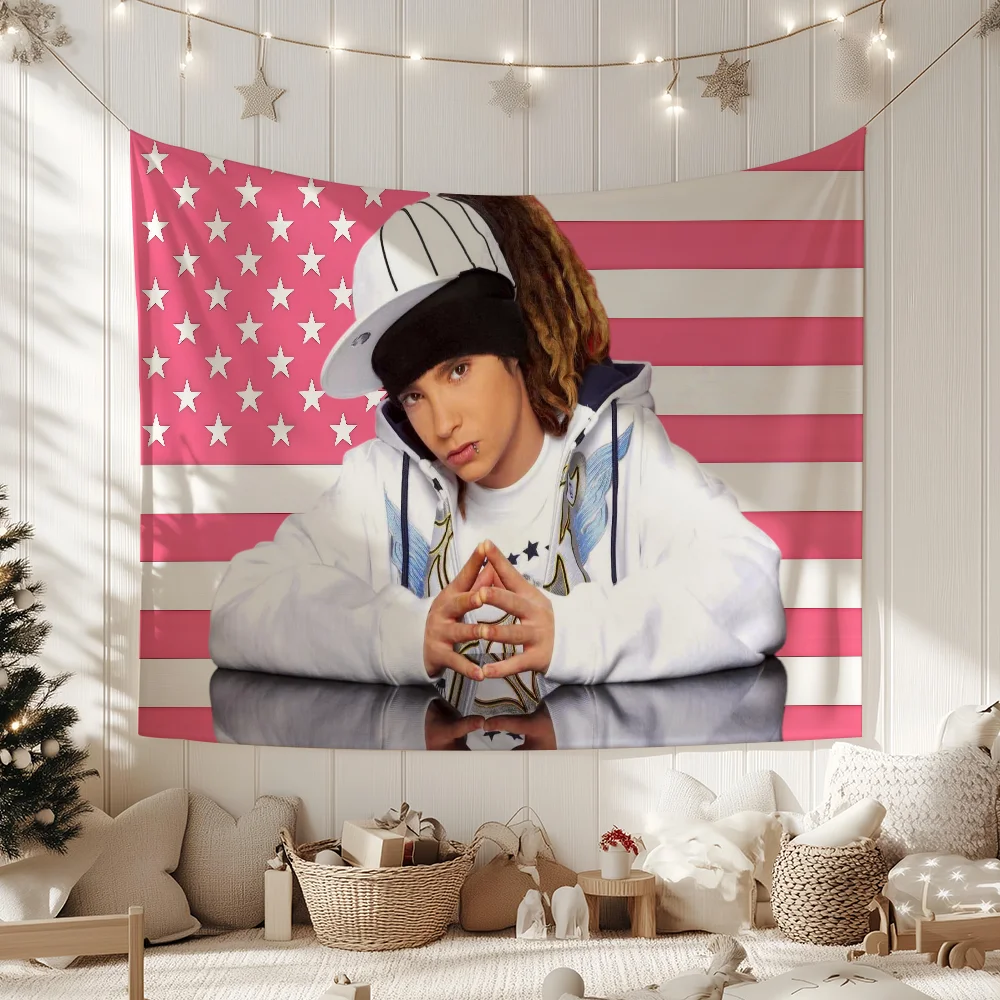 Singer T-Tom Kaulitz flag Decorative Banners Suitable For Outdoor Camping Family Parties And Garden Walls Gift