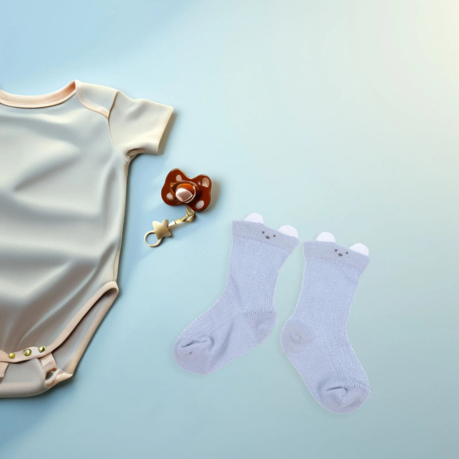 

1Pair Baby Mesh Newborn Cotton Unisex Lightweight Breathable Infant For Boys Girls Toddlers 4-12 Months Stretchy Soft