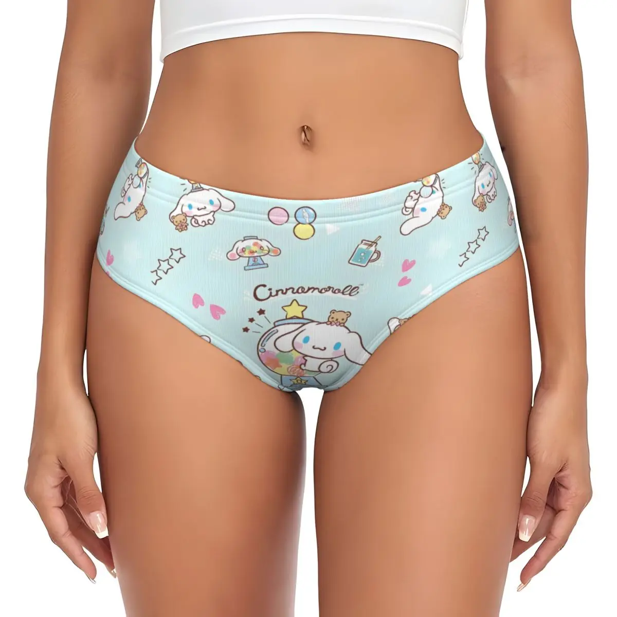 Biancheria intima popolare del comfort delle donne delle mutandine brevi calde dei cartoni animati Cinnamoroll personalizzati