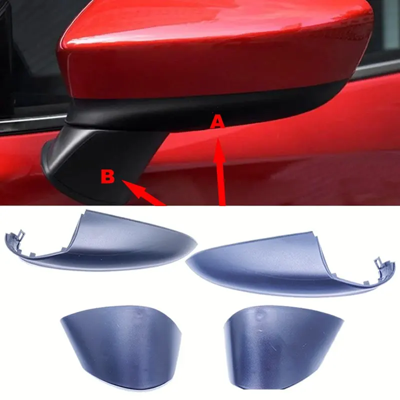 

For Mazda 6 Atenza 2014 2015 2016 2017 Car Wing Mirror Shell Housing Cap Side Door Rearview Lower Cover