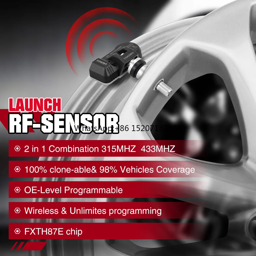 Sensores De Pressão Do Pneu Tester, Ferramentas De Reparo Do Pneu, Sensor TPMS, RF-SENSOR, 315MHz, 433MHz, X431 LANÇAMENTO, 2 em 1