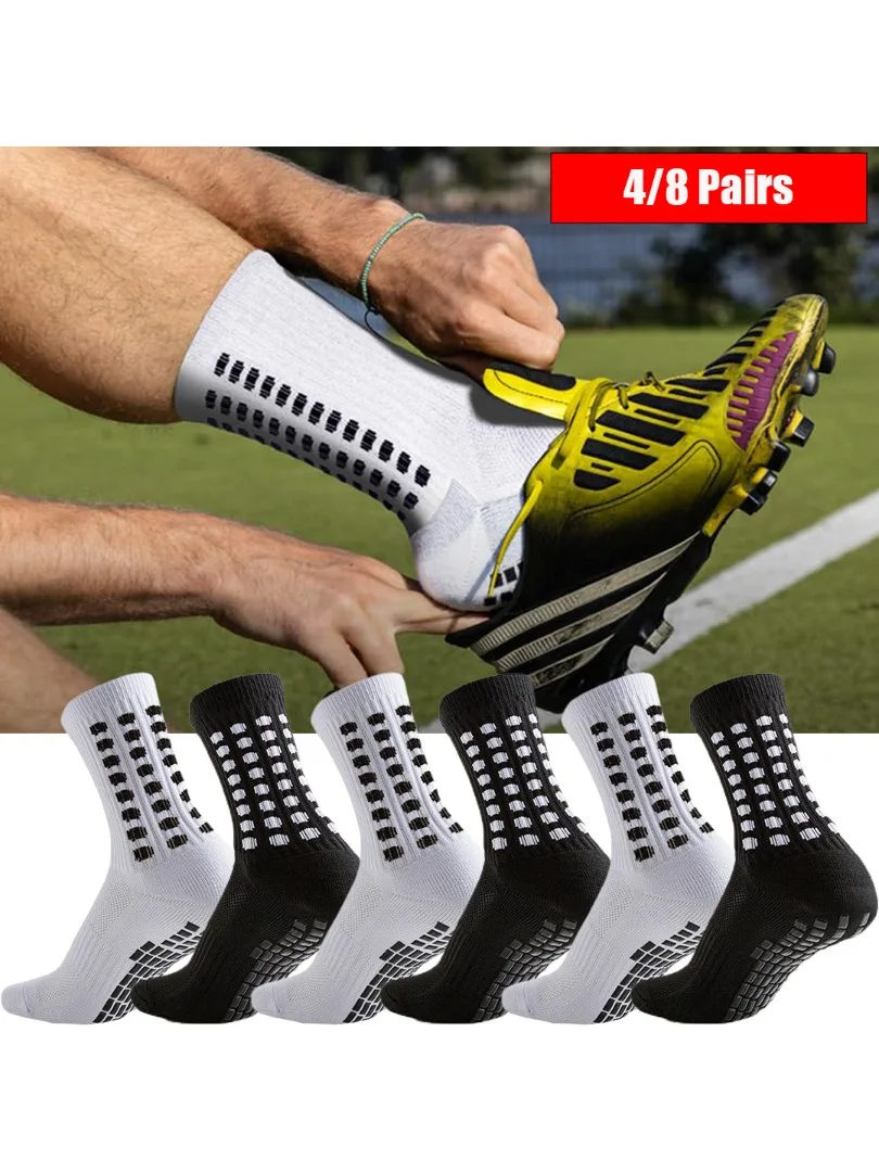 AliExpress NONE 4/8Pairs Professional Anti Slip Socks for mens Women Baseball Football Basketball Rugby Soccer Cycling Running Hiking  running