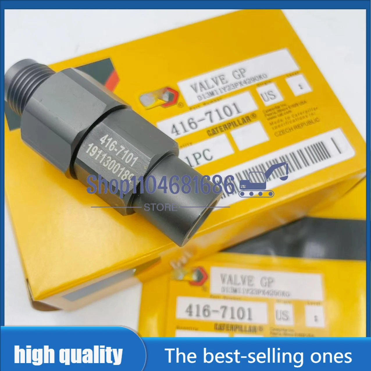 

Высокое качество 416-7101 305-5291 C6.4 C6.6 Предохранительный клапан Common Rail для экскаватора 320D 323D E320D E323D 4167101 3055291