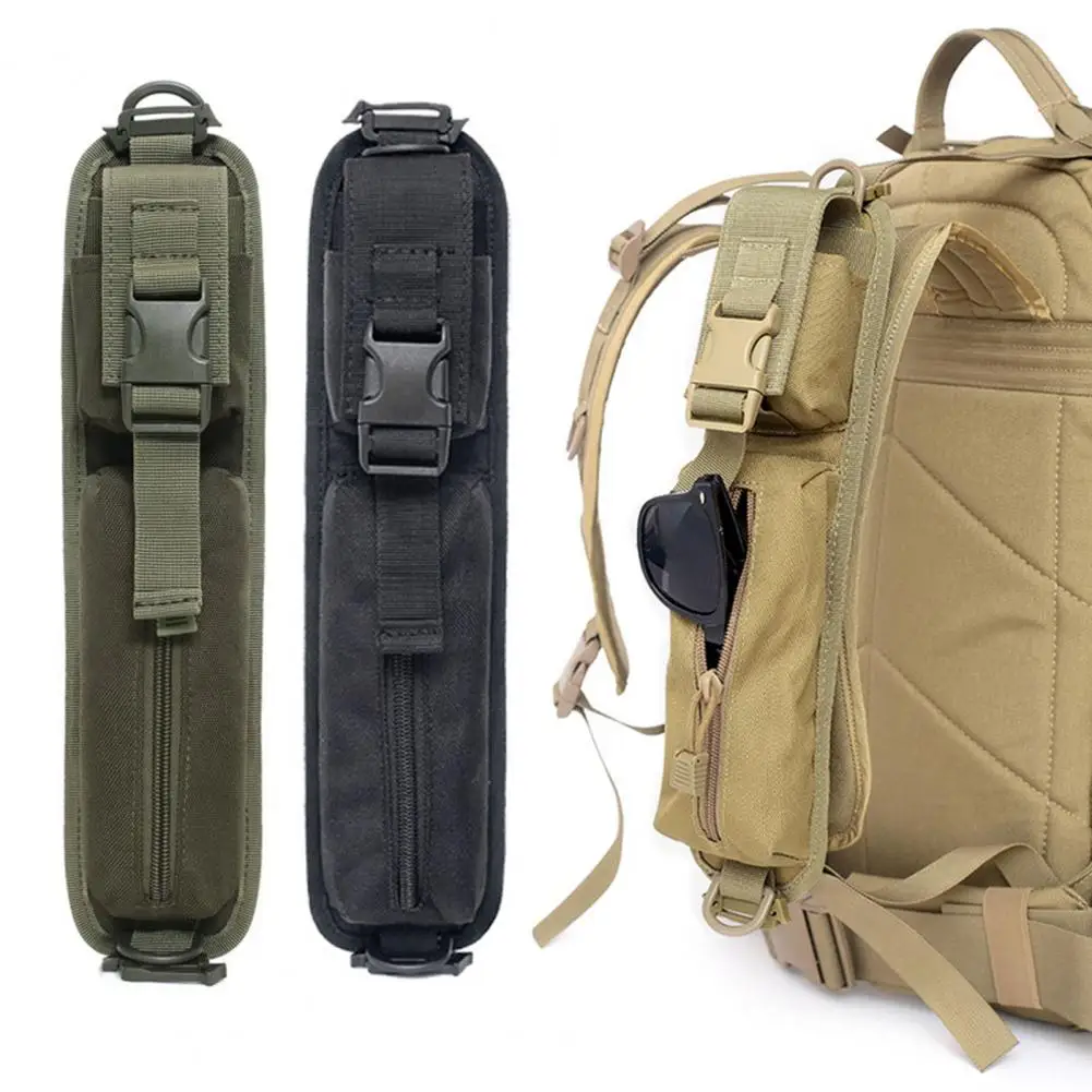 Backpack Shoulder Strap Sundries Pouch Molle Key Flashlight Pouch Pack EDC Tool Bag Outdoor Camping Hunting Accessories