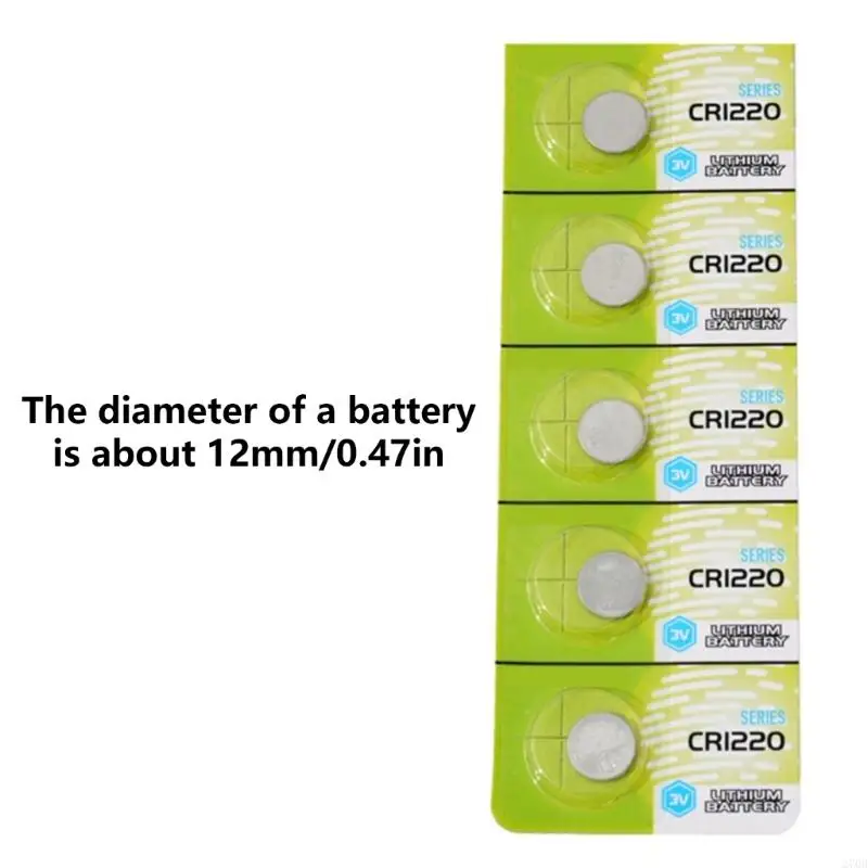 270B CR1220 Potenti batterie a celle a monete da 3 V con progettazione archiviazione CR1220 batterie
