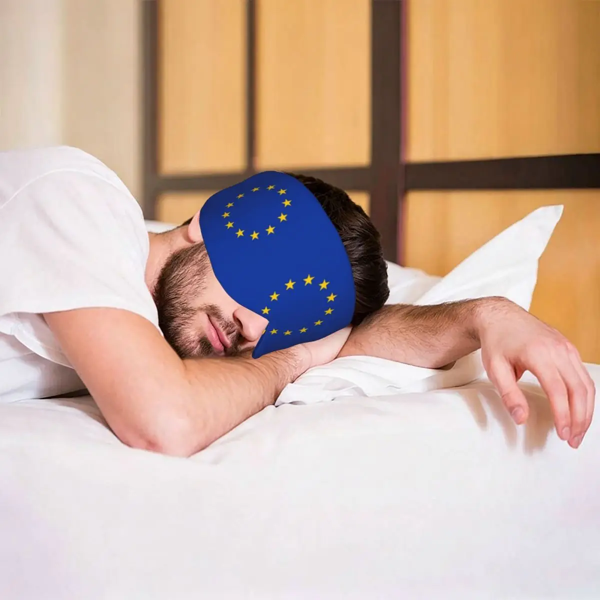 EU Europe European Union European Flag EU Stars sleep mask Portable Eye Cover for Girls Boys Office Nap Party Eyeshade eyepatch