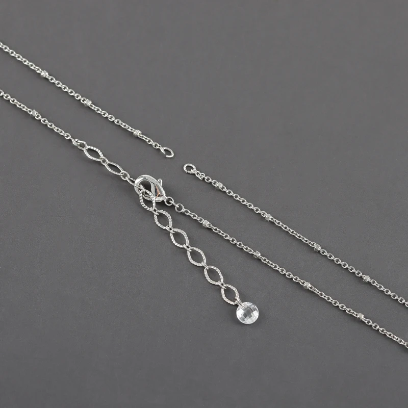 assoonas, M1111, DIY-Kette mit Karabinerverschlüssen, 18k Gold rhodiniert, Kupfer, REACH-konform, nickelfrei, Halskette für Frauen, 1 Stück/Lot – Detail 7