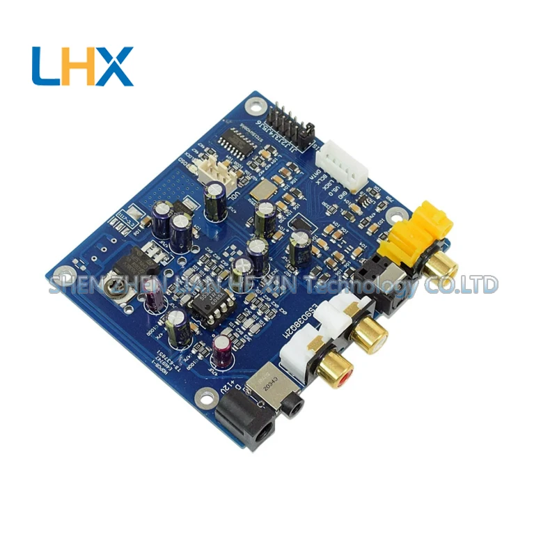 

YJ-ES9038 Q2M I2S DSD Fiber Coaxial Input Decoding Board DAC