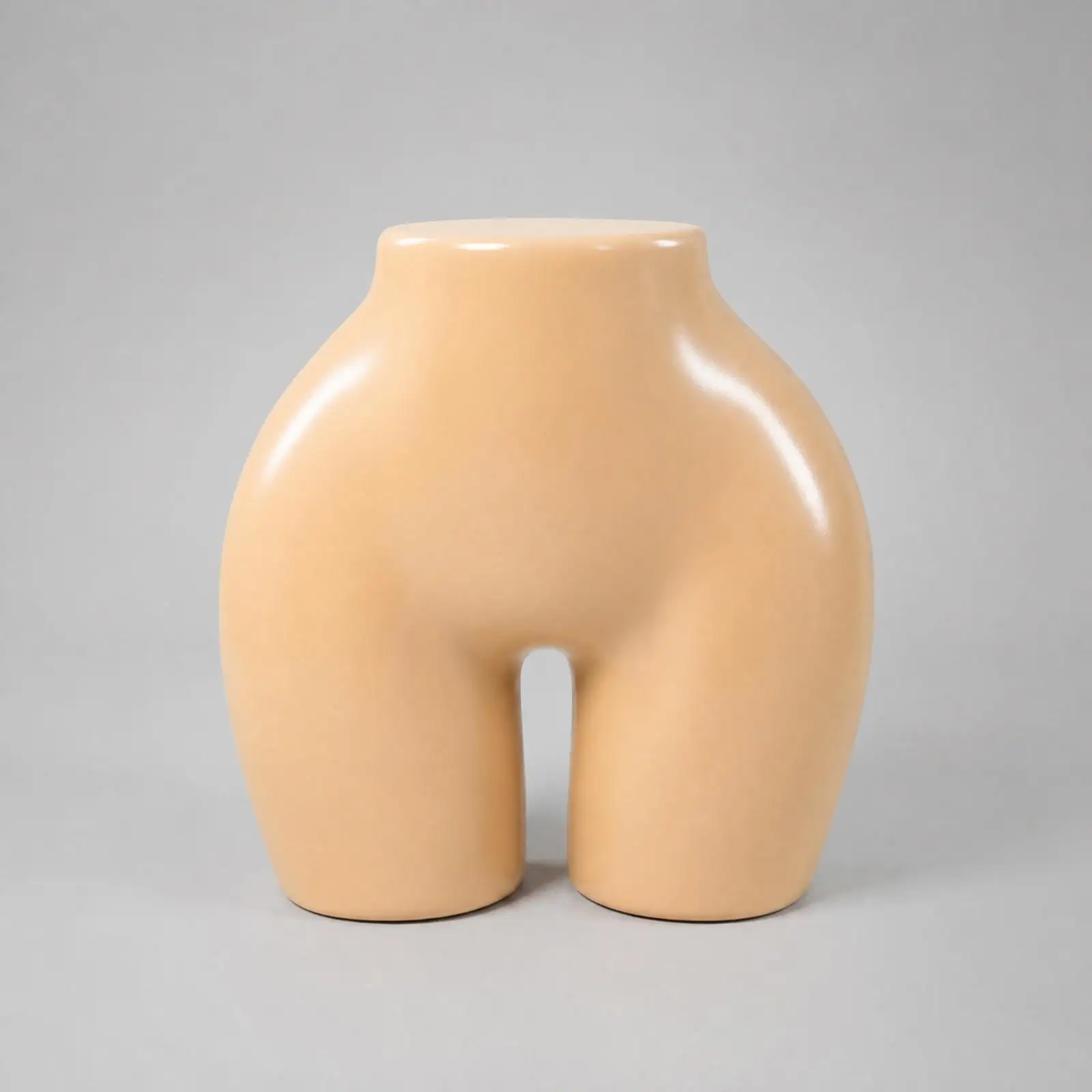Lingerie Display Mannequin Plastic Torso Form for Boutique Visual Merchandising Rounded Hip Separated Legs Stable Counter Design