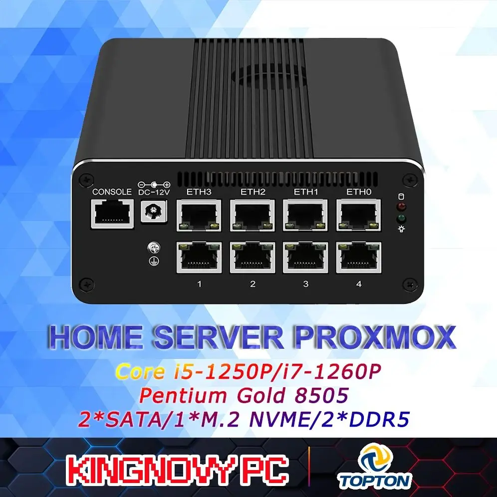

Прочный брандмауэр Intel i7-1260P i5-1250P i3-1215U 8505 Мини-ПК 2X10G SFP 4x2.5G LAN 2 * SATA3.0 Proxmox pfSense OPNsense