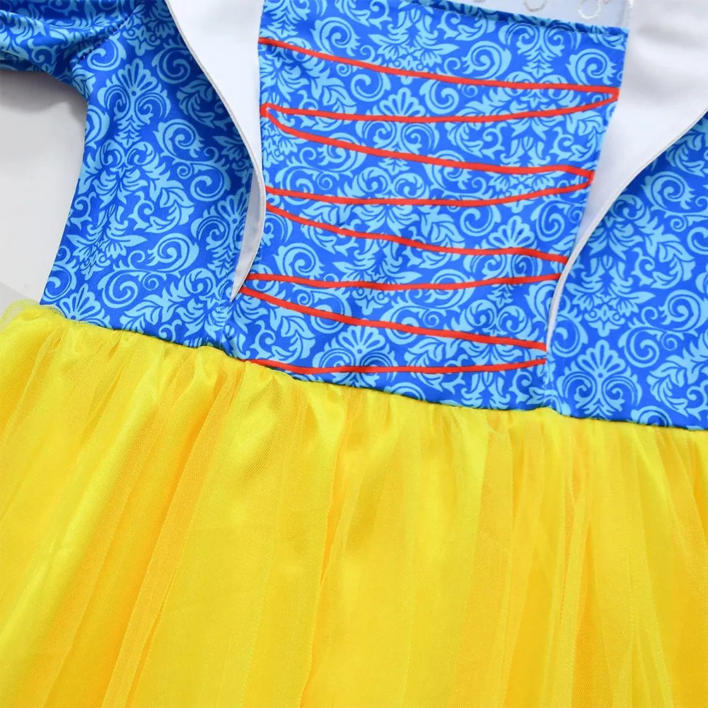 만화 공주 코스프레 드레스 망토 키즈 여자 스노우 롤 플레잉 의상 정장 할로윈 카니발 파티 스커트 복장 생일 선물