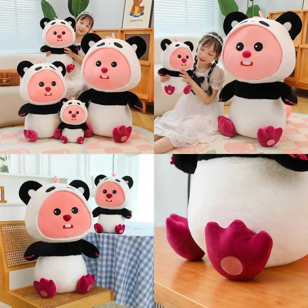

Kawaii Beaver Plush Panda Luby Stuffed Doll Cute Cartoon Sleep Companion Toy for Kids Birthday Gift Girls Plushie Wholesale