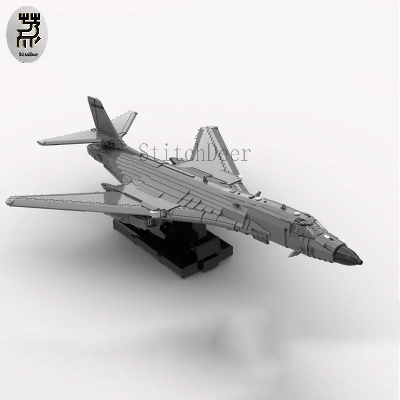 MOC Rockwell B-1 Lancer Strategic Bomber importer nights Avion Assembler DIY Modèle Jouet Brique Vacances Cadeau Commémoratif 8335Pcs