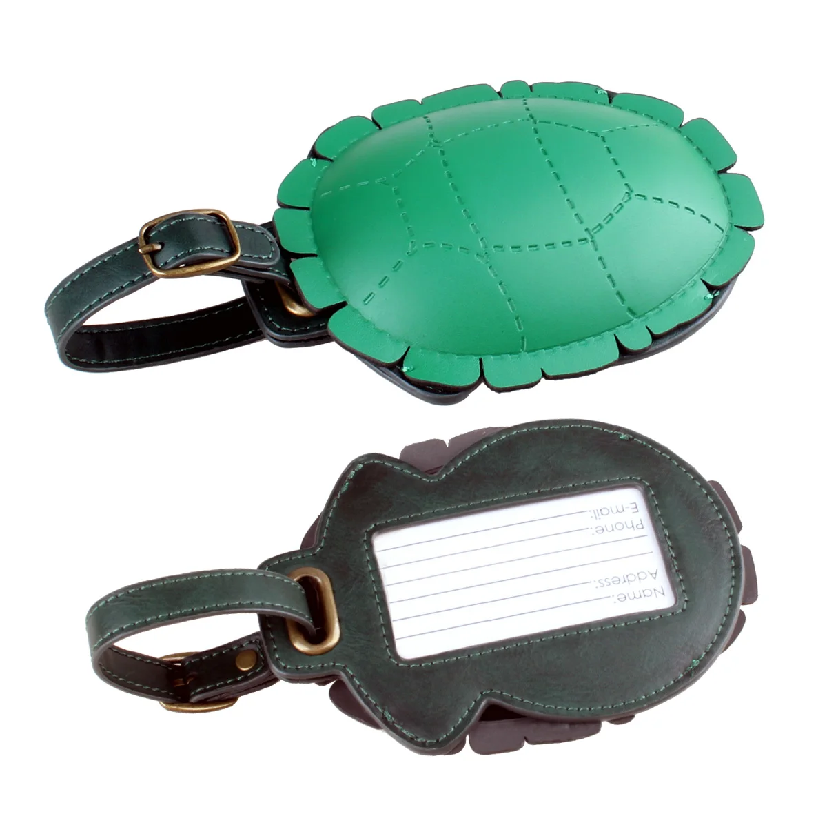 3D turtle shaped luggage tag, stylish and personalized luggage tag