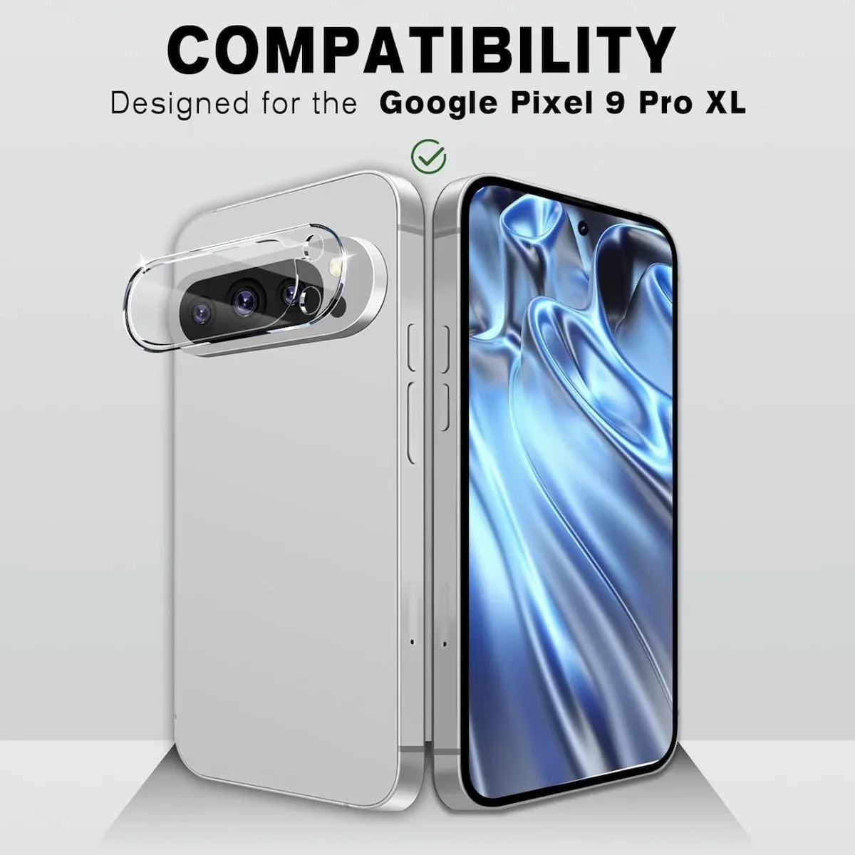 3-Pack HD Camera Lens Protectors for Google Pixel 11 Pro XL with Self-Aligning Installation Frame Clear Anti-Scratch Protection