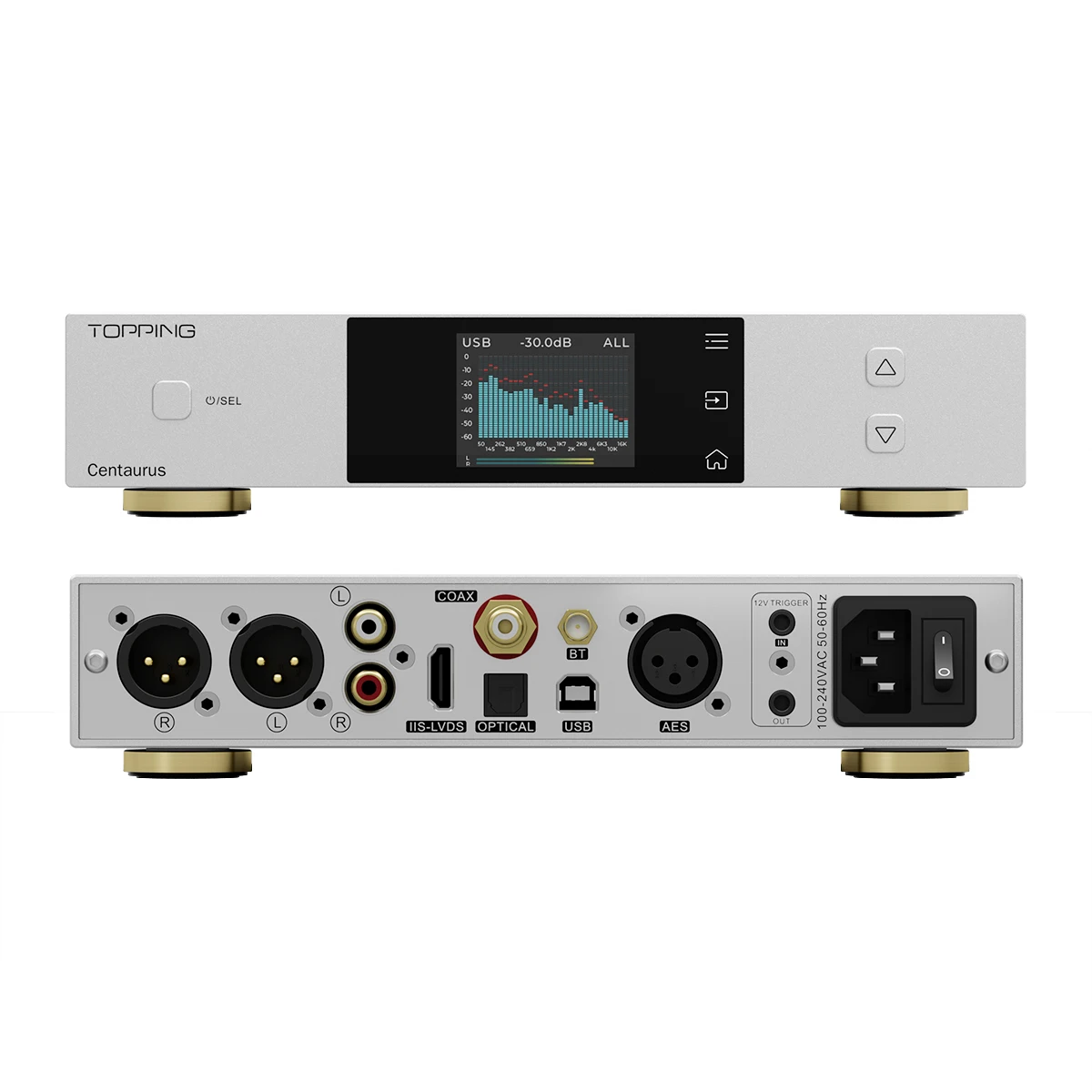Pre-order TOPPING Centaurus Fully Balanced R2R DAC Hi-Res Audio & DSD512 Native & PCM768kHz Bluetooth 5.1
