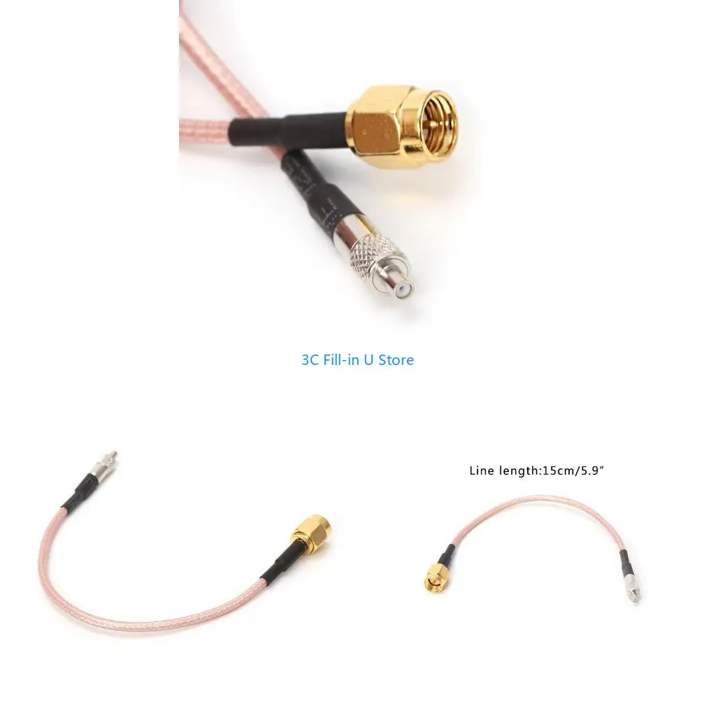 G8TA Straight TS9 Female To SMA Male Plug RG316 Coaxial Pigtail Cable Assembly E