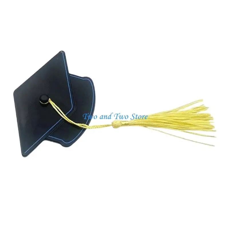 HX6F Elegant Tassels Hair Clip Designed Like A Tiny Graduation Cap For Students