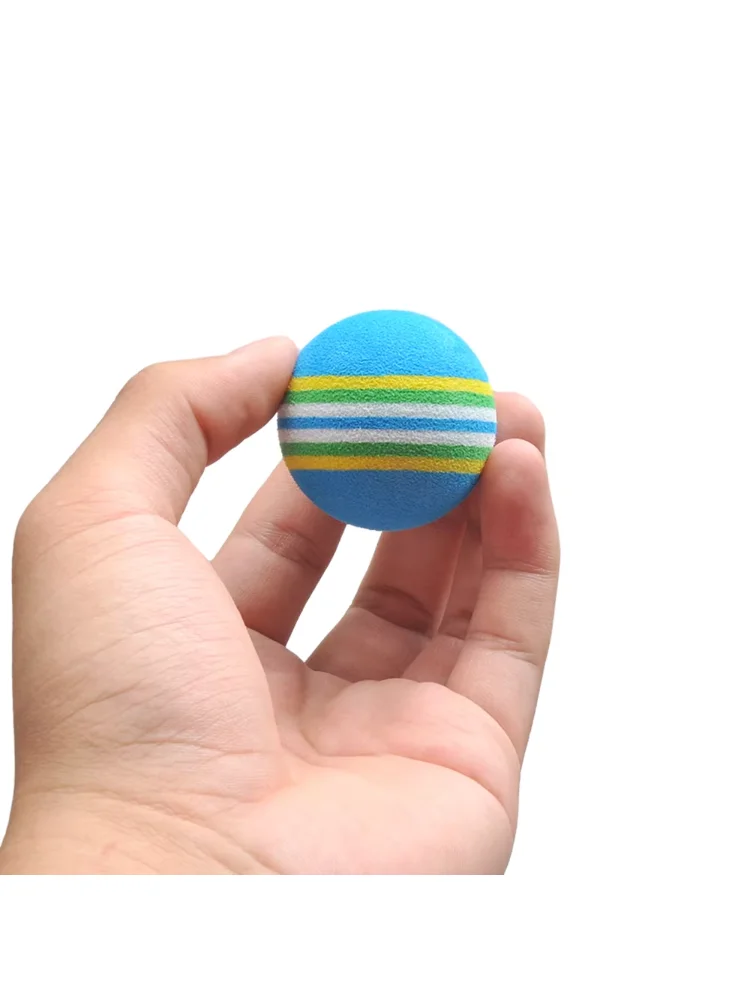 20pcs PGM Rainbow Stripe Foam Soft Sponge Golf Balls Swing Practice Training Aids Ball Indoor Practice Ball Golf Stuff
