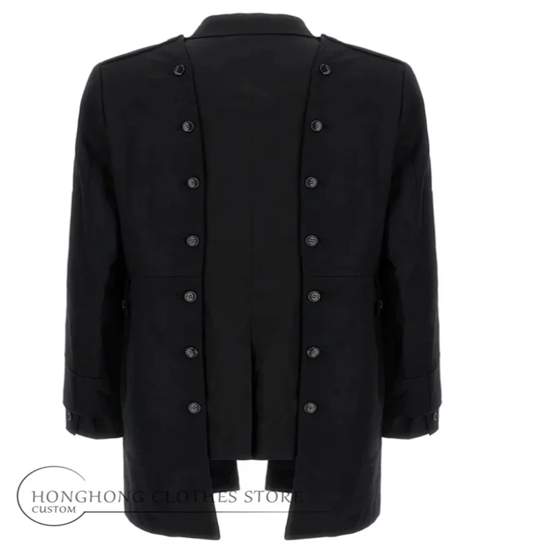 Original Design Double-Layer Men's Coat, Custom-Sized, High-Quality, Detachable, Spring and Autumn Men's Wear