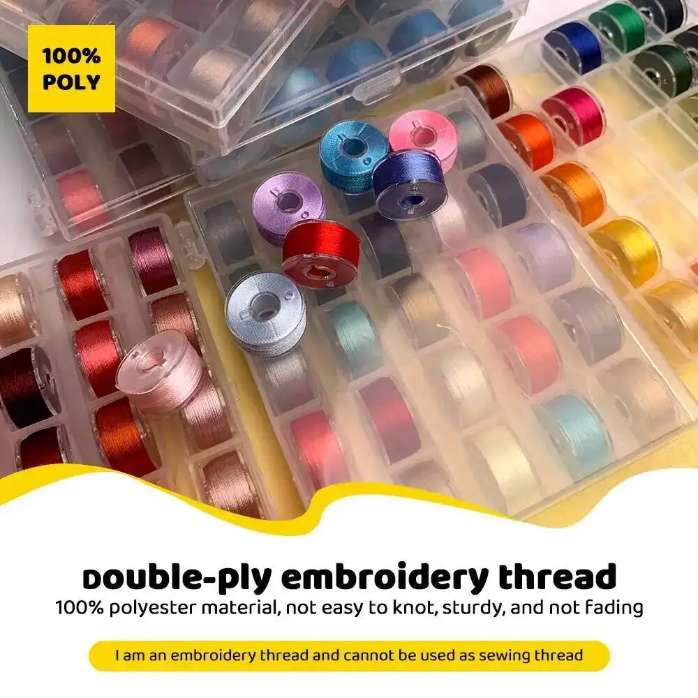 25/36 Color Hand Embroidered Sewing Thread Polyester Household Hand Sewn Sewing Machine DIY Facial Embroidery Thread Plush Toy