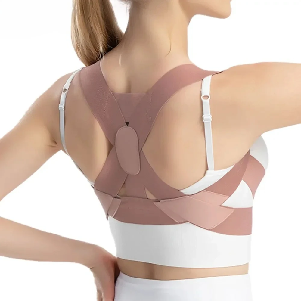 

Upper Back Support Straps Straightener, Hunchback Improve Posture Correct, Shoulder and Back Pain Relief Invisible Under Clothes