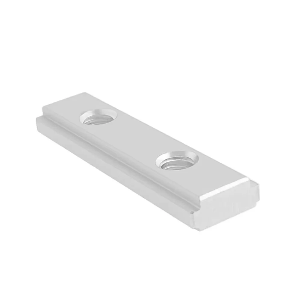 Aluminum Alloy Miter Track Jig 19 T-Slot Fixture Slot Slider Track Slot M6 Double Groove Slider Rail Bench Saw Guide