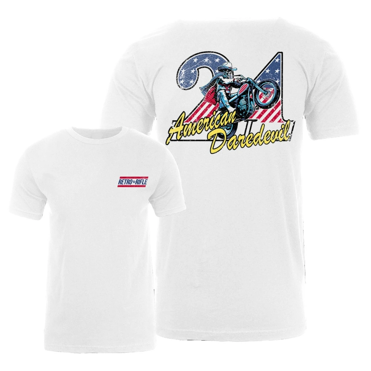 New Retro Rifle - Men's T-Shirt - American Daredevil Graphic Printing High-end Luxury Unisex Style Both of Men and Women