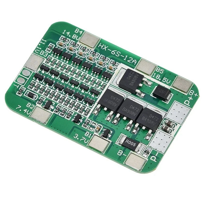 2PCS 6S 22,2 V 12A Li-Ion Lithium-Batterie Schutz Bord Für 18650 Li-Ion Lithium-Batterie Zelle modul DIY Kit