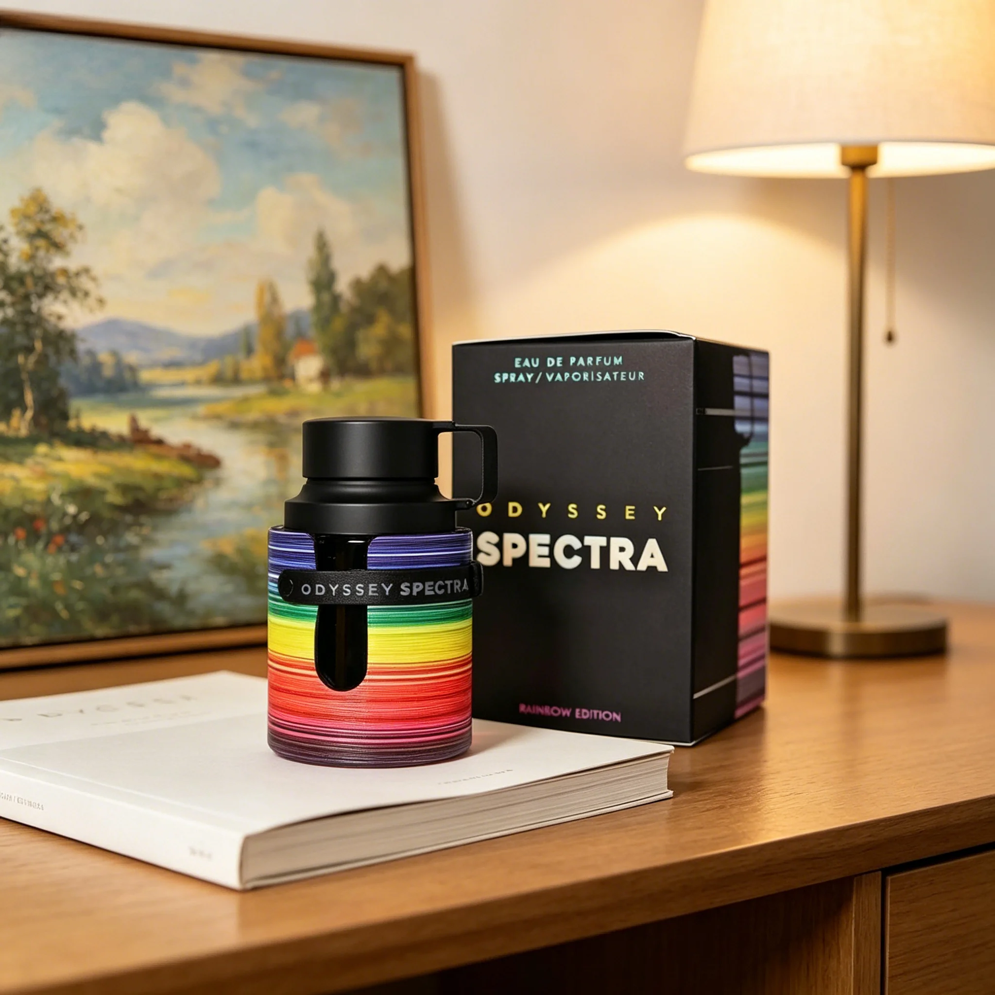 

Armaf Odyssey Spectra Rainbow Edition Unisex Eau De Parfum Spray 3.4oz Strong Long-lasting with Grapefruit & Vanilla Accords