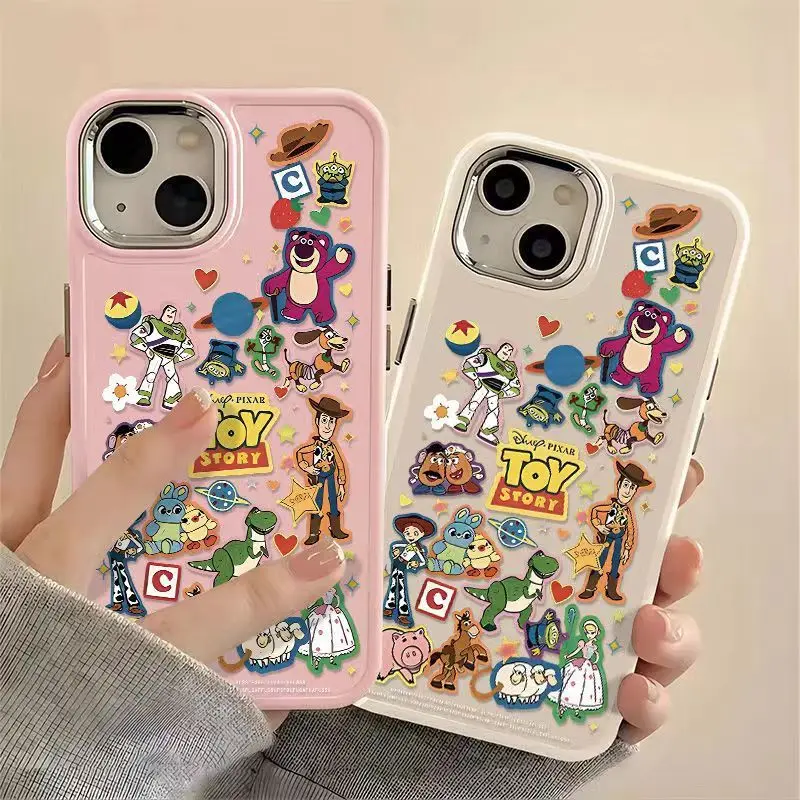 Toy Story Mania Cute Cream Phone Case for IPhone 15 14 13 12 11 XS XR X 8 7 6 6S Mini Plus Pro Max Funda Shell Soft Cover Capa