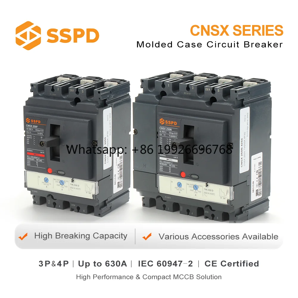 

NSX 250A 4P Rotary Handle Power Electrical Circuit Breaker Mccb