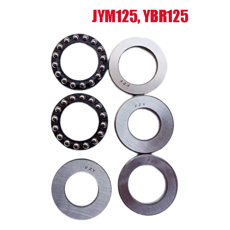 

Motorcycle Neck Bearing Set for Jianshe Linhai Yamaha YMH YBR125 YBZ125 JYM125-2-3 JS125 YBR125K YMH125 Motorbike Ball Race Kit