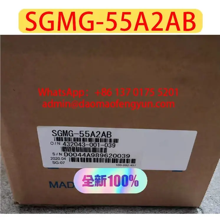 Brand New SGMG-55A2AB Servo Motor，SGMG 55A2AB，Fast shipping