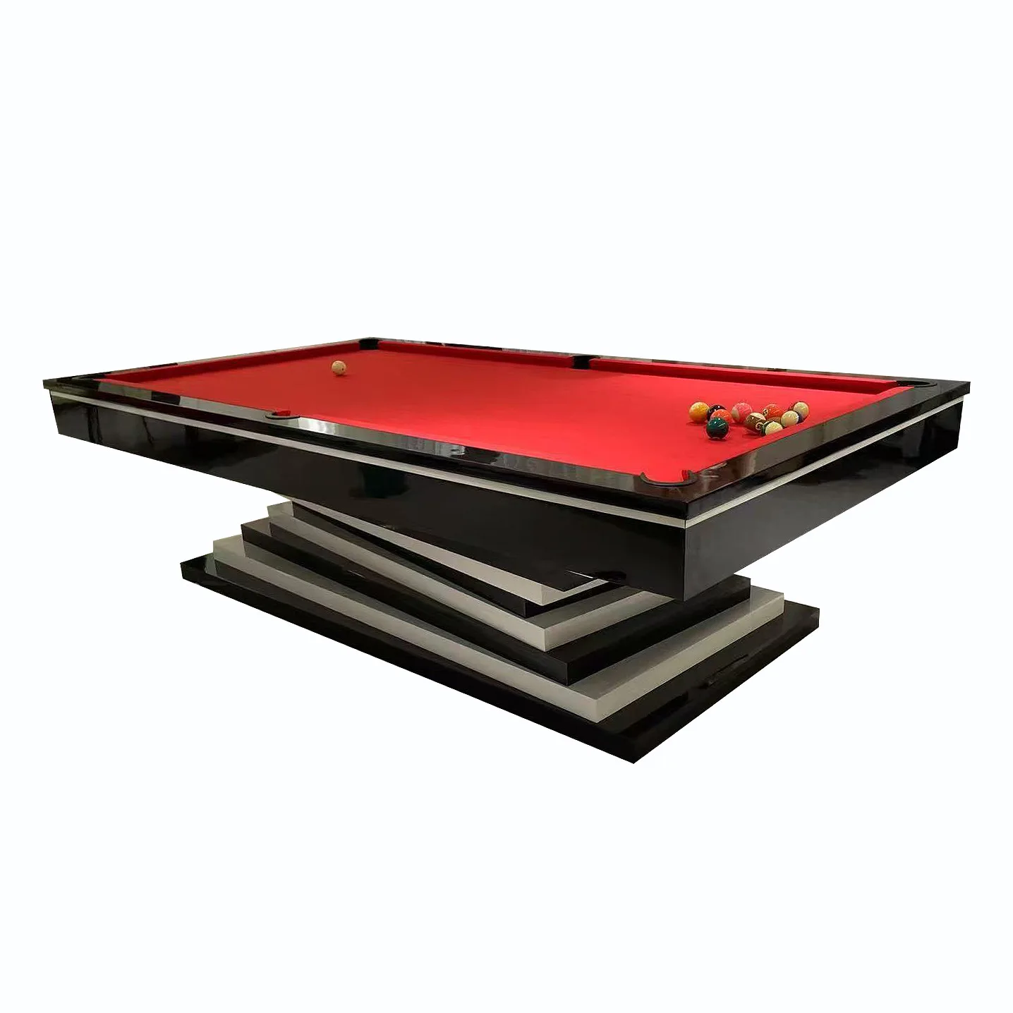 Villa Billiards Table Luxury High-end Marble Indoor American Black Eight Commercial Billiards Table