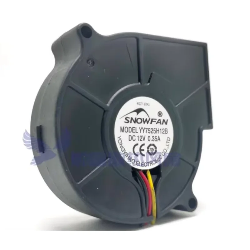 Ltsf для SNOWFAN YY7525H12B DC 12 В 0,35 А 75x75x30 мм 3-проводной охлаждающий вентилятор для сервера 7 см