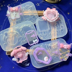 Super cute, blood bags, coffins, clear molds, heart shake mold character-shaped transparent silicone molds.