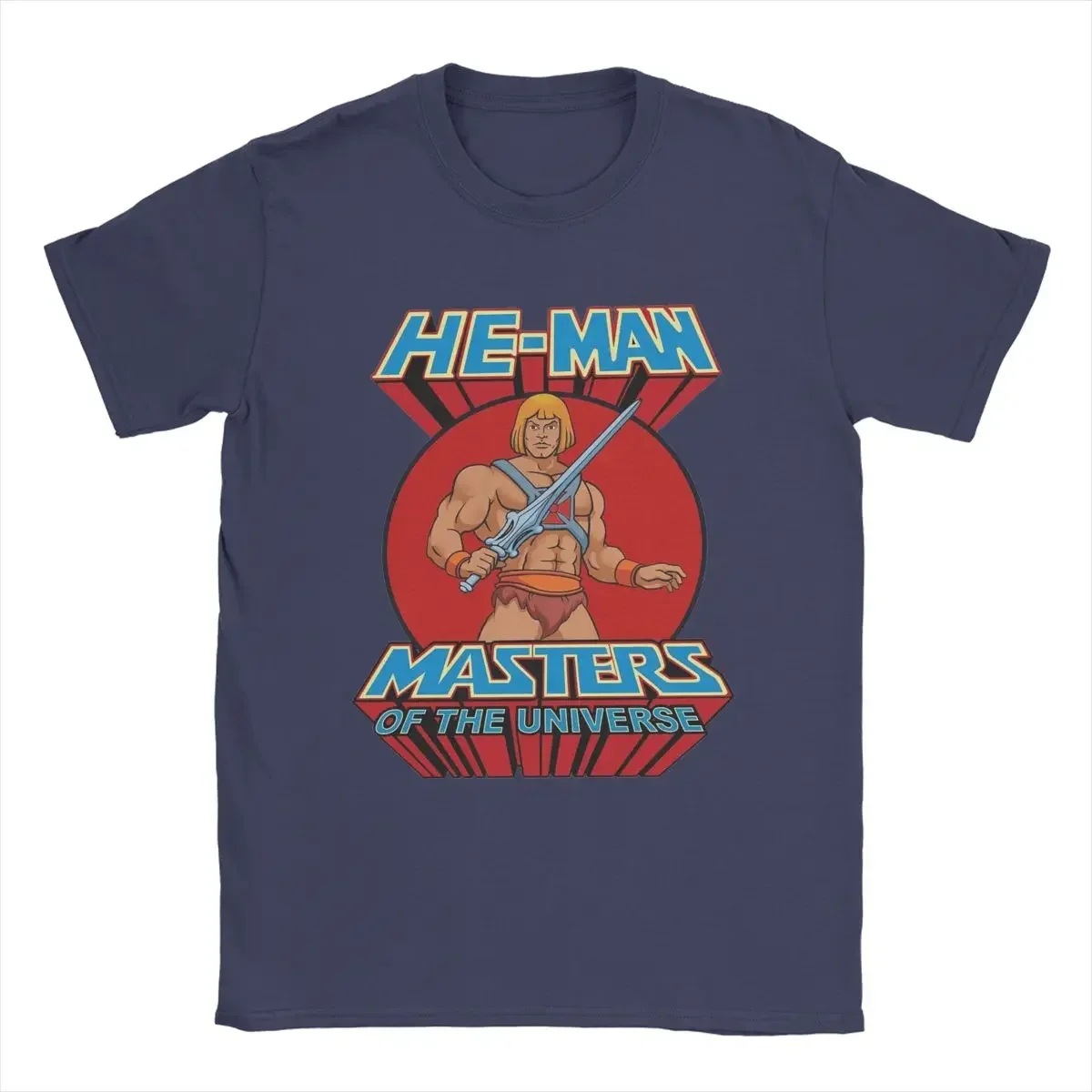 Funny He-Man Masters Of The Universe T-Shirt uomo girocollo T-Shirt in puro cotone T-Shirt manica corta 4XL 5XL 6XL top