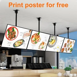 Ultra-thin Snap Frame LED Light Box, LED Menu Board, LED Advertising Poster Display Screen, Fast Food Restaurant Decorative Sign