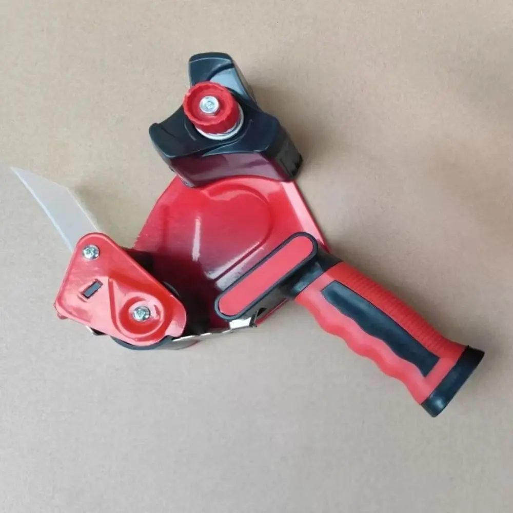 7.5cm Width Sealing Tape Holder Comfortable Handle Heavy Duty Roller Tape Dispenser Ergonomic Handheld Packer Roller Tape Cutter